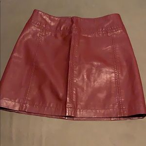 Leather mini skirt!!!!!